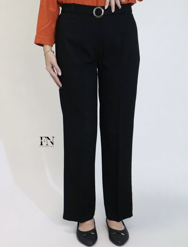 شلوار زنانه نیم بگ سیلک مشکی راحت و با کیفیت مناسب استفاده روزمره